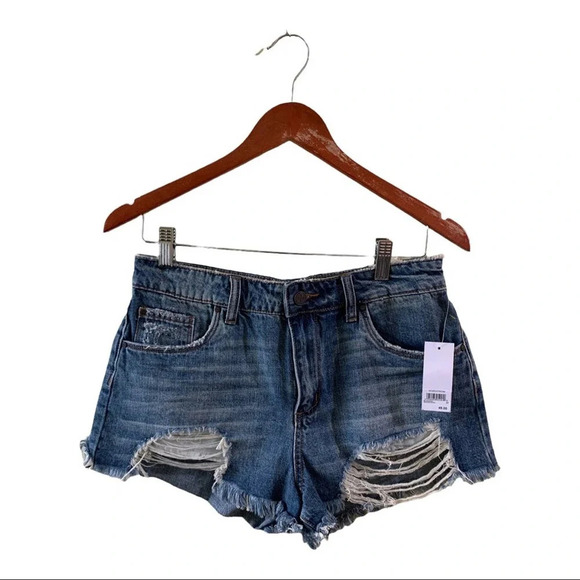 bp Pants - BP distressed high rise jean shorts size 27